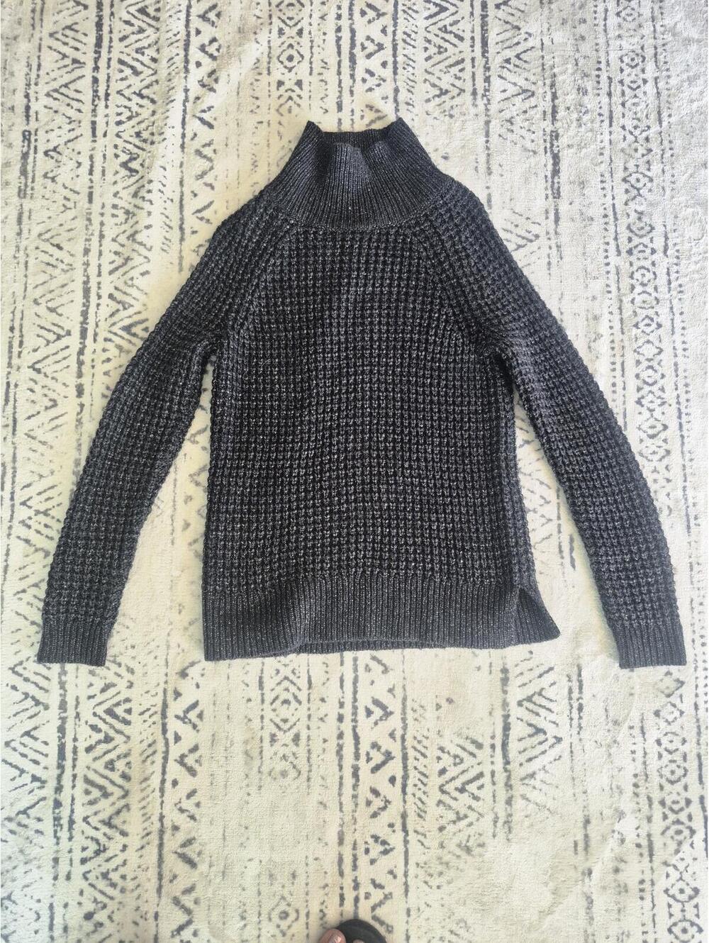 LOFT Petite Small Black Knit Sweater